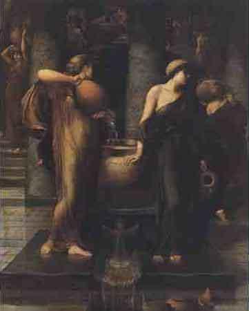 John Ruskin,HRWS The daughters of king Danaus pour water into a bottomless vessel France oil painting art